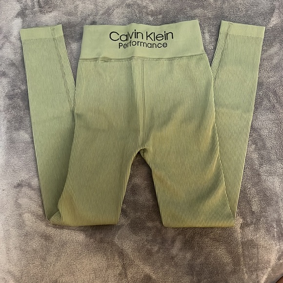 Calvin Klein Performance Ribbed High Waist 7/8 Leggings👟 - Picture 3 of 4
